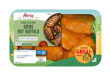 Atria Kanan gribs hot buffalo 690 g tarjous